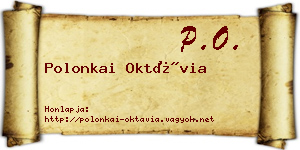 Polonkai Oktávia névjegykártya